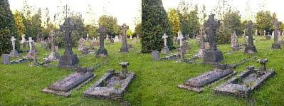 Churchyard gravestones in 3D