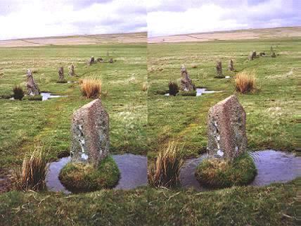 Ringmoor Down Bronze Age stone row, Devon in 3D