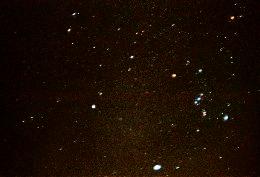 The constellation of Orion and its surrounding constellations
