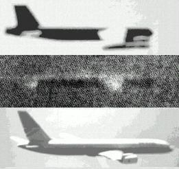 Boeing B-52 bomber and a Boeing 757 airliner seen lit from a similar direction to the Hawaii UFO