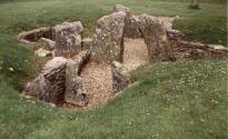 Nympsfield chambered long barrow, Gloucestershire (Photo: May 1988)