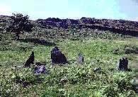 Bedd Gorfal cairn-circle, near Harlech, Gwynedd (Photo: July 1987)