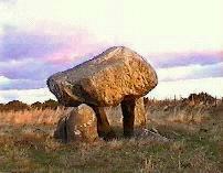 Llech-y-Dribedd cromlech, Pembrokeshire (Video capture, November 1999)