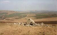 The Sweyne's Howes North megaltihic tomb in Gower, looking East (Photo: April 1988)