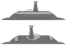 Conjectural reconstruction of the Rouen flying disk viewed from the front and rear